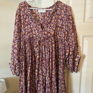 Daughters of India Kyra dress in Sumac XL